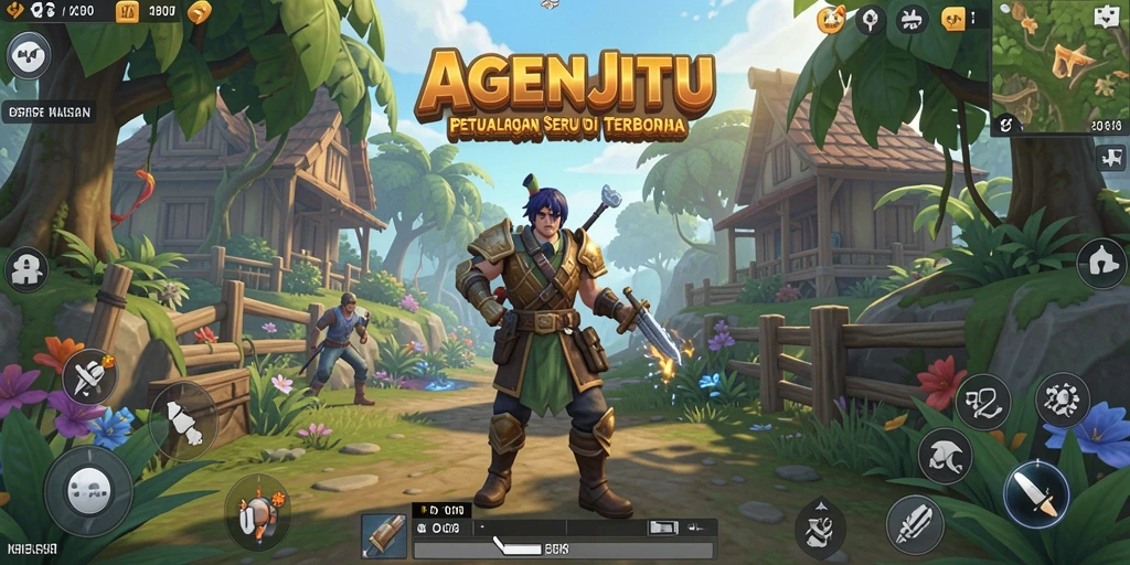 Screenshot AGENJITU menampilkan aksi mendebarkan di dunia terbuka.