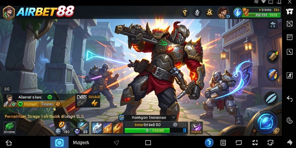 Tampilan antarmuka yang menarik dari gameplay AIRBET88.