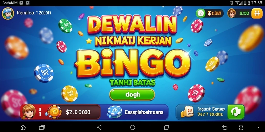 Tampilan gameplay seru DEWALIN saat bermain Bingo.