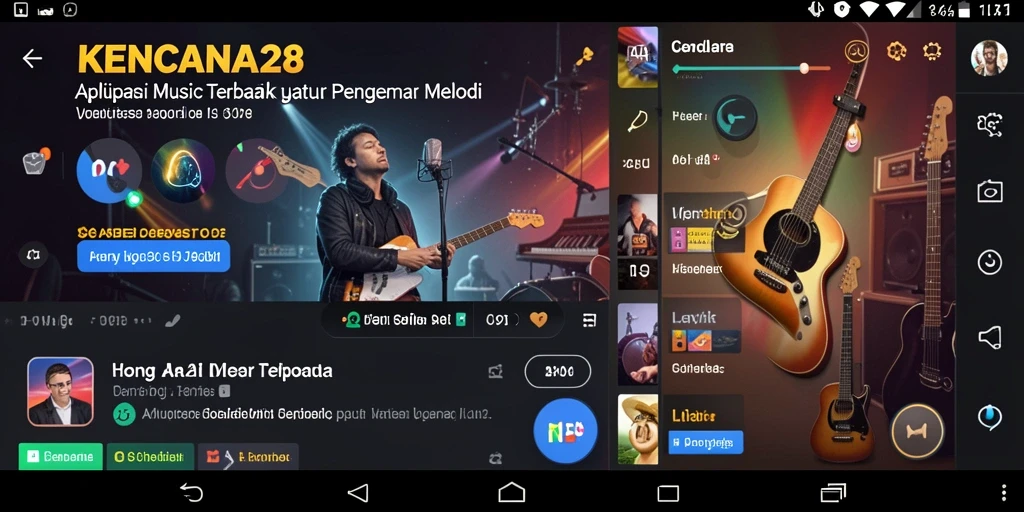 Screenshot gameplay KENCANA28 menampilkan pengguna bernyanyi dengan antusias.