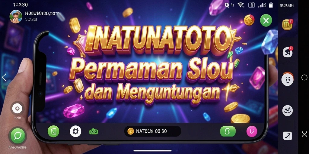 Tampilan gameplay NATUNATOTO yang menarik dan penuh warna.