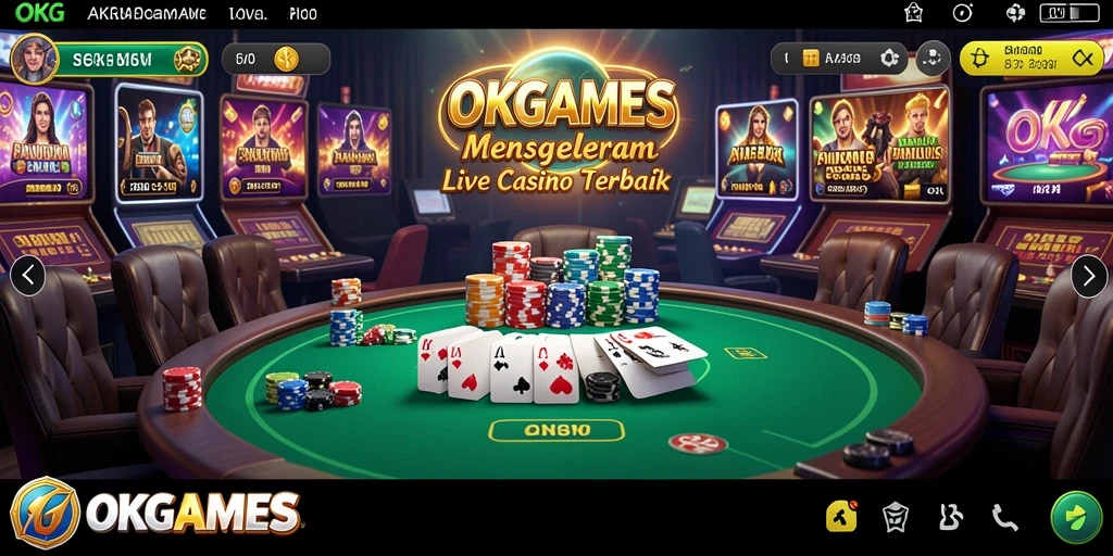 Gameplay Live Casino yang mendebarkan dengan dealer langsung.